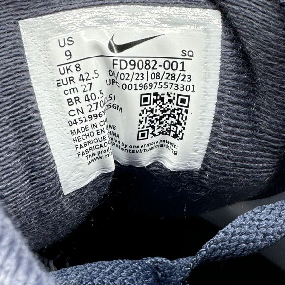 Nike Air Max 1 Football Grey Lilac Men’s Size 9 FD9082 001 Casual Lifestyle Shoe - Picture 9 of 9